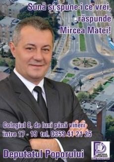 Mircea Matei a prins gustul traseismului: a plecat şi din PPDD, şi s-ar întoarce lângă "ciocoii" din PDL 